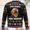 Thanos Less People More Bourbon Ugly Christmas Sweater - Image 1