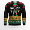 The Beer Lover Elf Ugly Christmas Sweater Holiday Gift - Image 1
