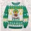 The Big Lebowski Abide Ugly Christmas Sweater - Image 1