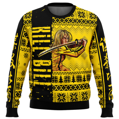 the bride kill bill ugly christmas sweater 1 The Bride Kill Bill Ugly Christmas Sweater - Image 1