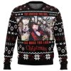 The Crazier You Are The More You Love Christmas Kakegurui Ugly Christmas Sweater - Image 1