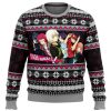 The Devils Crew The Devil Is A Part Timer Ugly Christmas Sweater - Image 1
