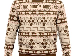 The Dudes Duds The Big Lebowski Ugly Christmas Sweater - Image 1