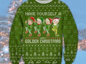 The Golden Girls Ugly Christmas Sweater Holiday Gift - Image 1