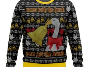 The Goose Gets The Bonk Ugly Christmas Sweater - Image 1