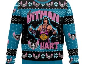 The Hitman Bret Hart Ugly Christmas Sweater Holiday Gift - Image 1
