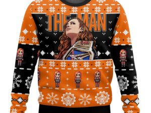 The Man Becky Lynch Ugly Christmas Sweater - Image 1