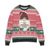 The Moma Gnome Reindeer Snowflake Pattern Ugly Christmas Sweater - Image 1
