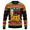 The Most Wonderful Time For A Beer Ugly Christmas Sweater - Image 1