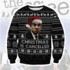 The Office Christmas Is Cancelled Ugly Christmas Sweater - Image 1