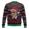 The Office Thats What She Said Ugly Christmas Sweater - Image 1