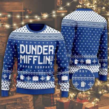 the office ugly christmas sweater holiday gift 1 The Office Ugly Christmas Sweater Holiday Gift - Image 1