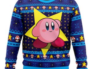 The Pink Hero Kirbys Dream Land Ugly Christmas Sweater - Image 1