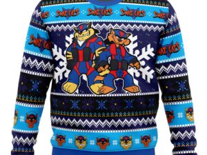 The Radical Squadron Swat Kats Ugly Christmas Sweater - Image 1