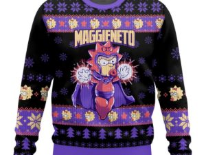 The Simpson Family Maggieneto Ugly Christmas Sweater - Image 1