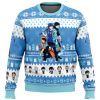 The Trio Blue Exorcist Ugly Christmas Sweater - Image 1
