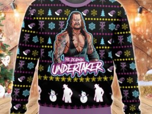 The Undertaker Ugly Christmas Sweater Holiday Gift - Image 1