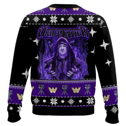 the undertaker ugly christmas sweater xmas gift 2 The Undertaker Ugly Christmas Sweater Xmas Gift - Image 2