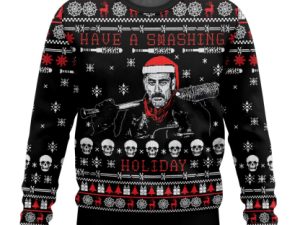 The Walking Dead Half Of Your Gift Belong To Ugly Christmas Sweater - Image 1