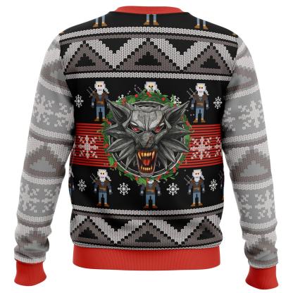 the witcher 2 ugly christmas sweater 2 The Witcher 2 Ugly Christmas Sweater - Image 2