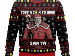 The Witcher Santa Claus Ugly Christmas Sweater Holiday Gift - Image 1