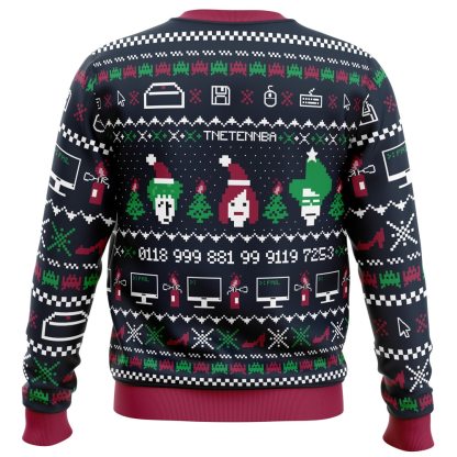 the x mas crowd it crowd ugly christmas sweater 2 The X Mas Crowd It Crowd Ugly Christmas Sweater - Image 2