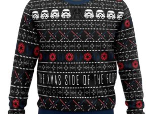 The Xmas Side Of The Force Cosmic Battles Ugly Christmas Sweater Holiday Gift - Image 1