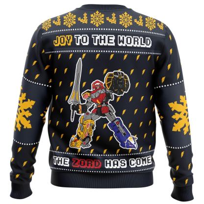 the zord has come power rangers ugly christmas sweater holiday gift 2 The Zord Has Come Power Rangers Ugly Christmas Sweater Holiday Gift - Image 2