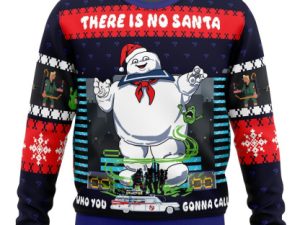 There Is No Santa Ghostbusters Ugly Christmas Sweater - Image 1
