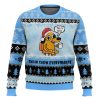 This Is Fine Meme Snow Snow Everywhere Ugly Christmas Sweater - Image 1