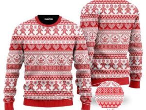 This Is My Red Old Here Ugly Christmas Sweater - Image 1