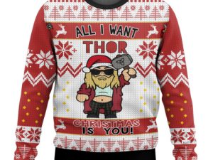 Thor Ugly Christmas Sweater - Image 1