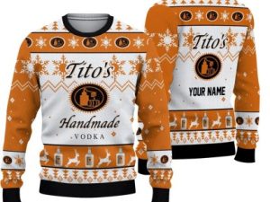 Titos Handmade Vodka Ugly Christmas Sweater - Image 1