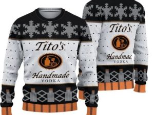 Titos Handmade Vodka Ugly Christmas Sweater Holiday Gift - Image 1
