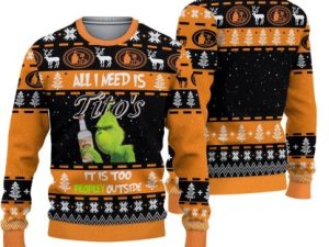Titos Is All Grinch Want For Ugly Christmas Sweater - Image 1