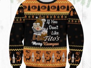 Titos Merry Kissmyass Ugly Christmas Sweater - Image 1