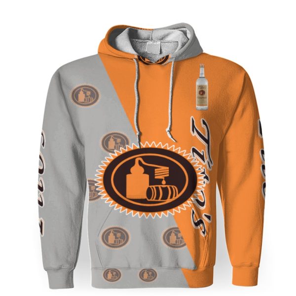 Tito's Vodka And Pattern Logo-3D Unisex Hoodie - Image 1