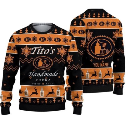 titos winter snowflakes ugly christmas sweater 1 Titos Winter Snowflakes Ugly Christmas Sweater - Image 1