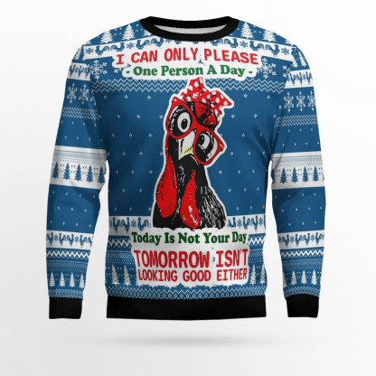 today is not your day ugly christmas sweater 1 Today Is Not Your Day Ugly Christmas Sweater - Image 1