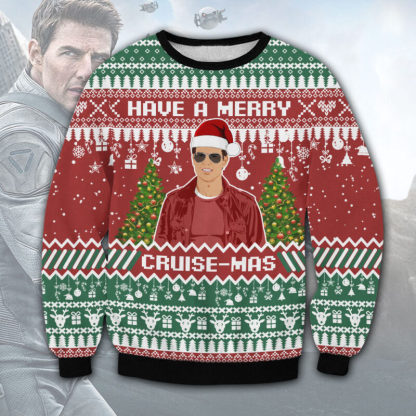tom cruise have a merry cruise mas ugly christmas sweater christmas gift 1 Tom Cruise Have A Merry Cruise Mas Ugly Christmas Sweater Christmas Gift - Image 1
