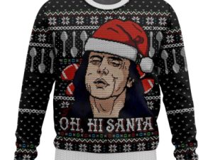 Tommy Wiseau Oh Hi Santa Ugly Christmas Sweater - Image 1