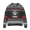 Top Gun Because I Was Inverted Snowflake Pattern Ugly Christmas Sweater - Image 1