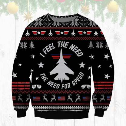 top gun ugly christmas sweater xmas gift 1 Top Gun Ugly Christmas Sweater Xmas Gift - Image 1