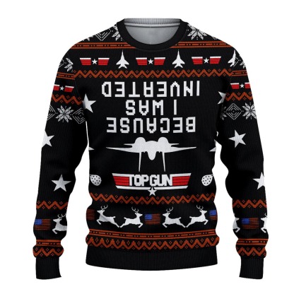 top gun ugly christmas sweaters 1 Top Gun Ugly Christmas Sweaters - Image 1
