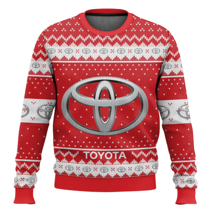 toyota ugly christmas sweater 1 Toyota Ugly Christmas Sweater - Image 1