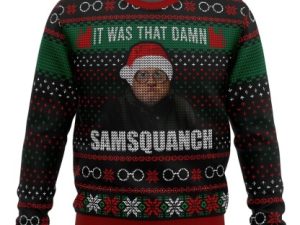 Trailer Park Boys Samsquanch Ugly Christmas Sweater - Image 1