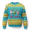 Tropical Xmas Ugly Christmas Sweater Ice Cream Santa Christmas Tree Reindeer - Image 1