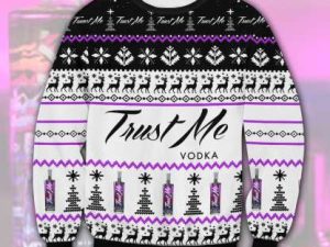 Trust Me Vodka Ugly Christmas Sweater - Image 1