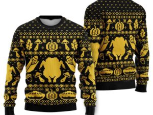 Turkey Thanksgiving Ugly Christmas Sweater - Image 1