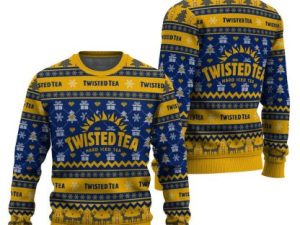 Twisted Tea Snowing Ugly Christmas Sweater - Image 1
